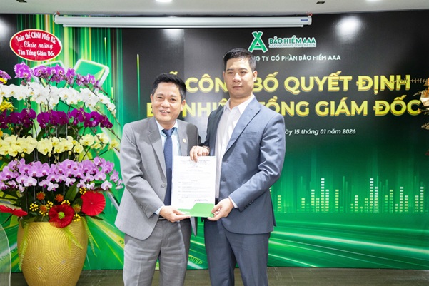 Bảo hiểm AAA bổ nhiệm ông Đoàn Trọng Thắng giữ chức Tổng Giám đốc